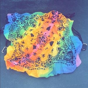 Rainbow Hippie Draw String Bag